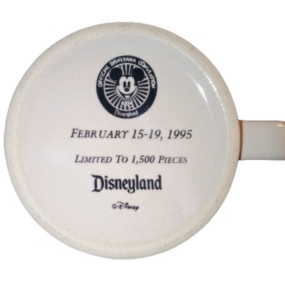 VTG Rare Disneyland 1995 Official Disneyana Convention Ceramic Mug - Picture 3 of 3
